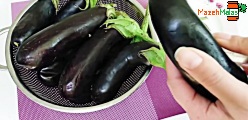  بادمجان شکم پر 